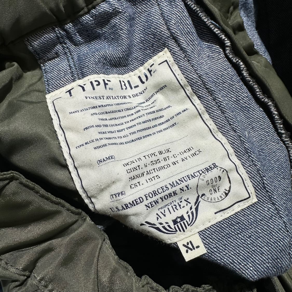 아비렉스 플라이트 데님 콘트라스트 카고 밴딩 팬츠 상품이미지6