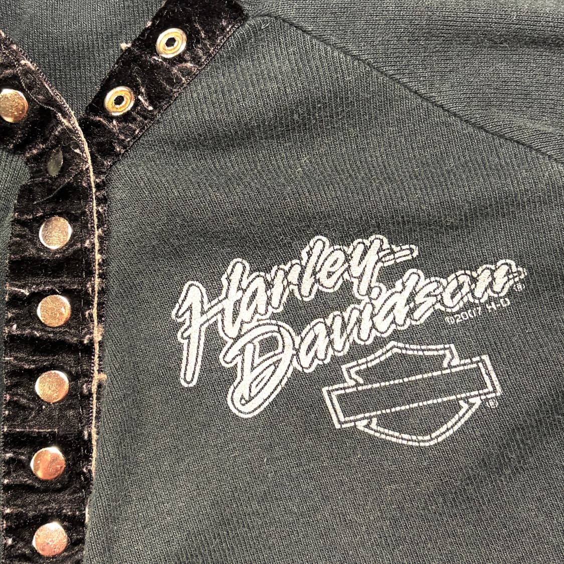 할리데이비슨 뉴캐슬 여성용 블랙 롱슬리브 L 상품이미지4