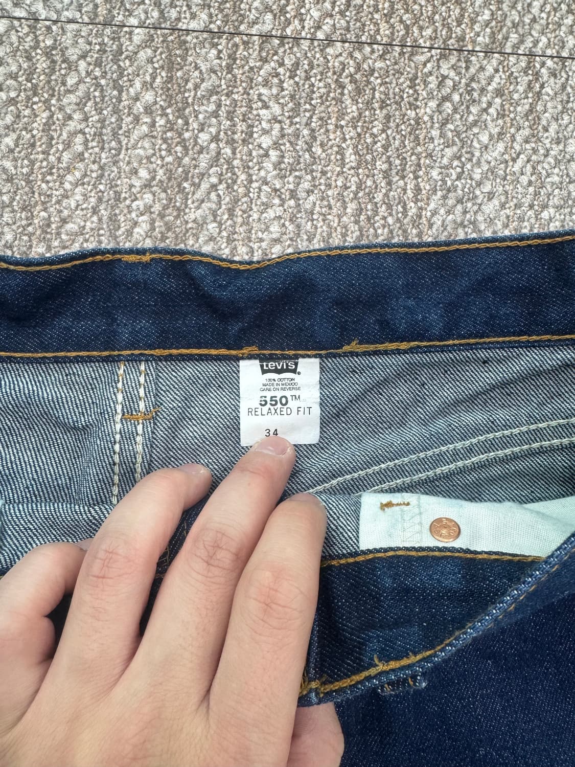 Levi's 550 리바이스 빈티지 데님 하프팬츠 상품이미지2