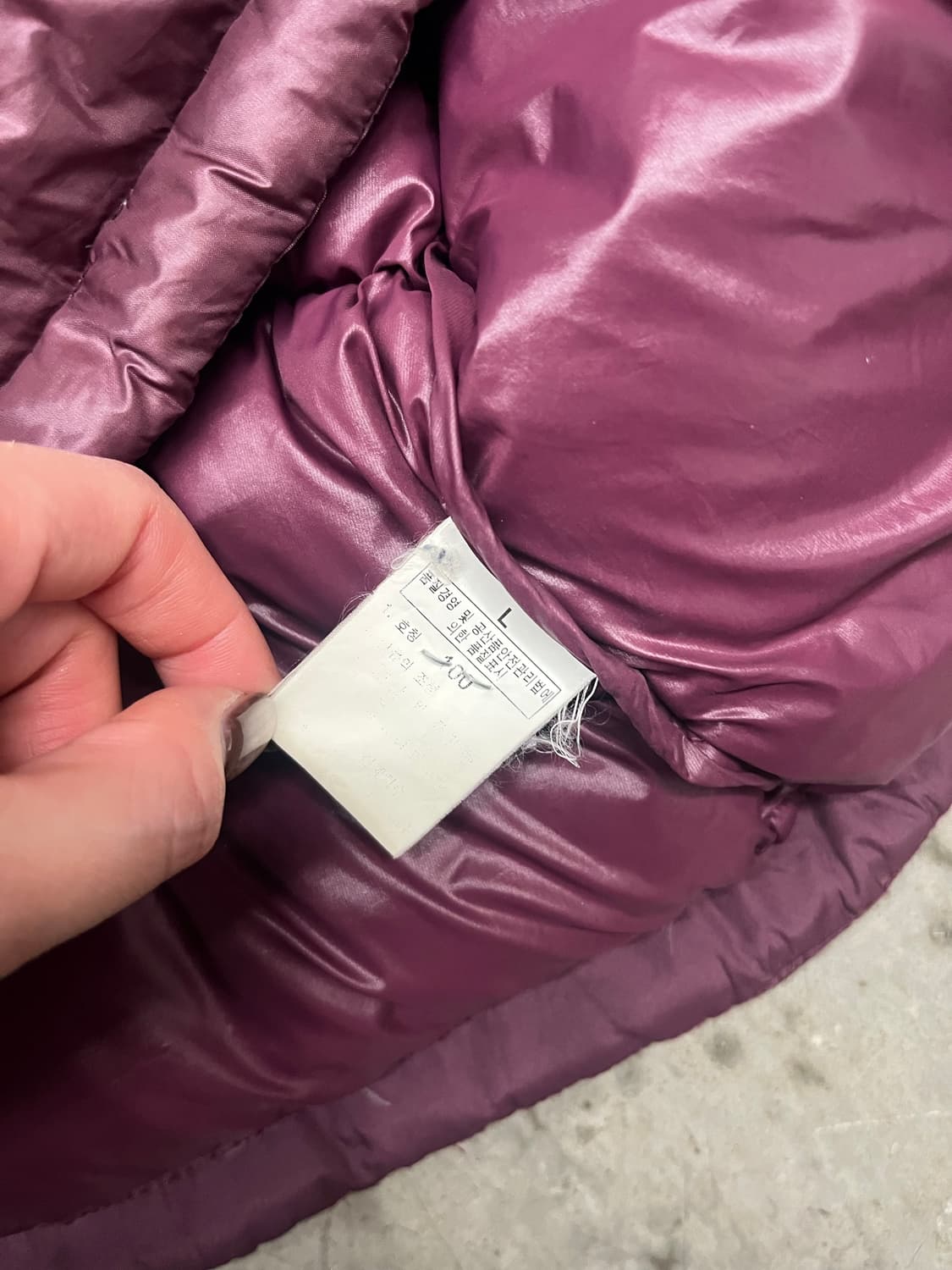 노스페이스 700 패딩 딥퍼플 L 100 상품이미지6