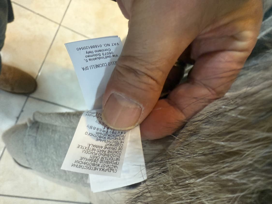 42/66 정품 부르넬로 쿠치넬리 알파카 롱코트 팝니다 상품이미지5