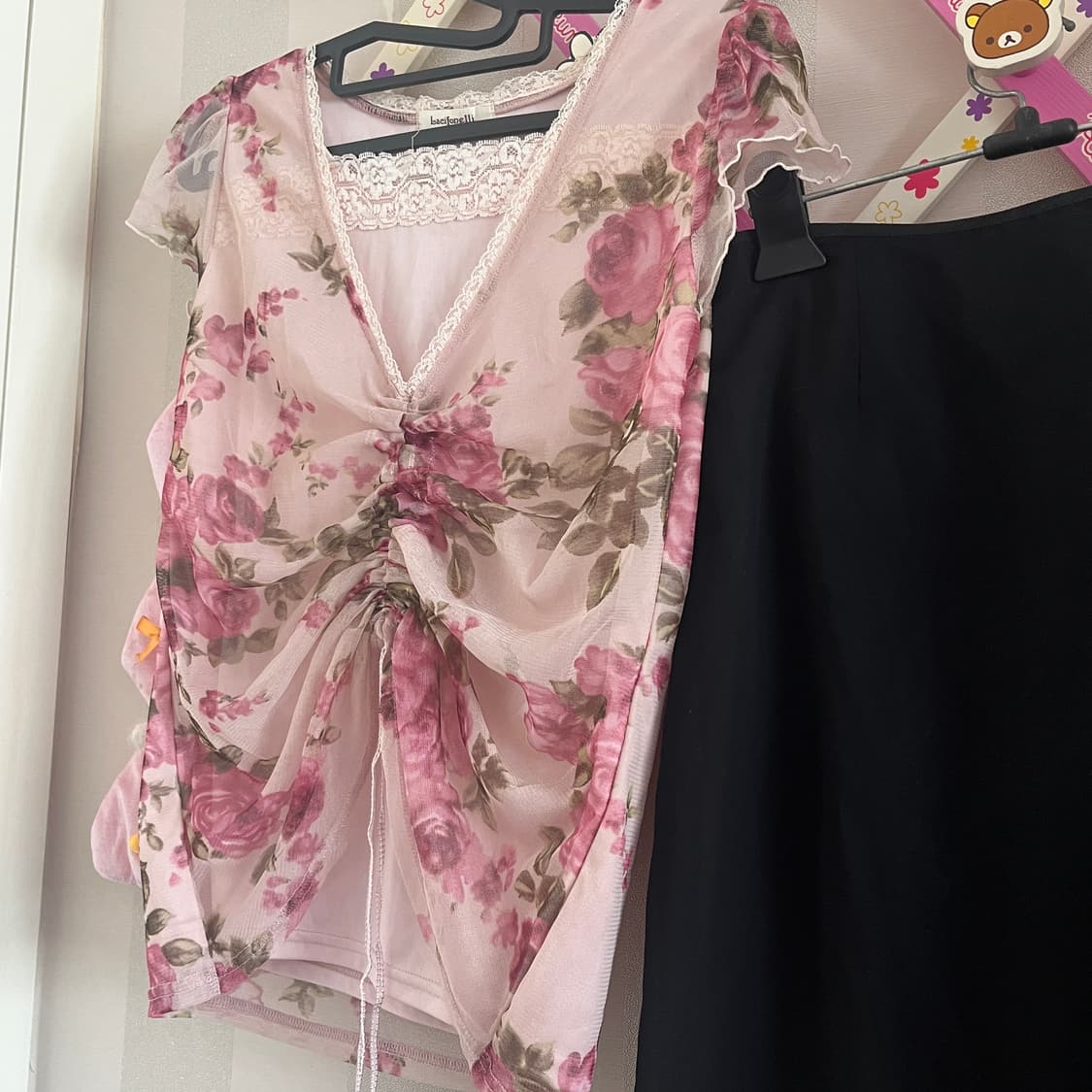 빈티지오리엔탈페어리코디세트 블랙언발스커트 상품이미지3