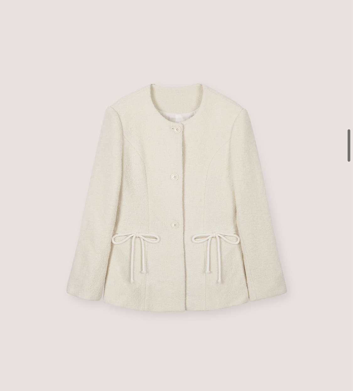 더티스 포켓 리본 디테일 트위드 자켓 쇼츠 셋업 s 상품이미지4