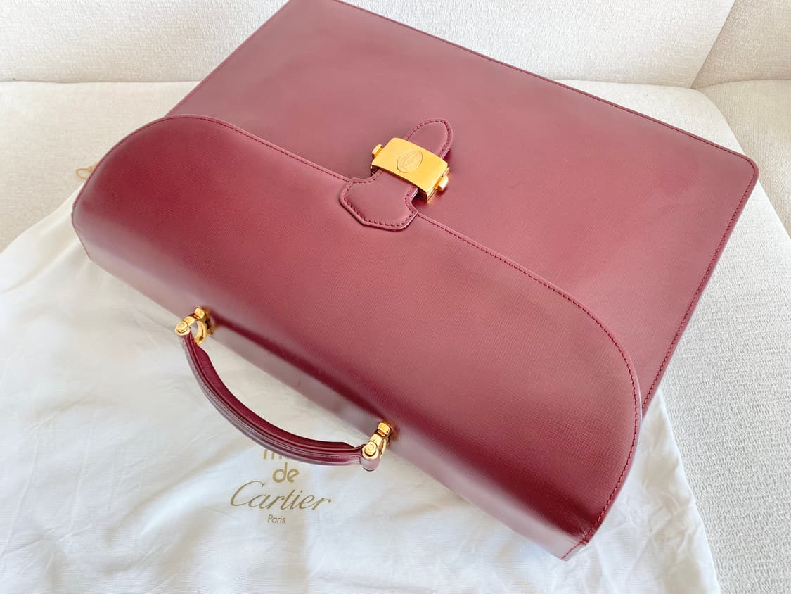 까르띠에 머스트 보르도 라인 플립 브리프 케이스 서류가방 상품이미지1