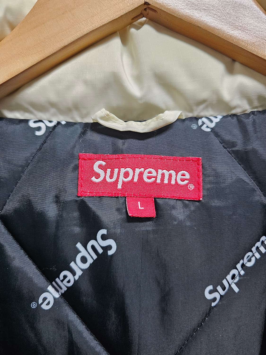 슈프림 16FW 사이드라인 로고파카 L 상품이미지4