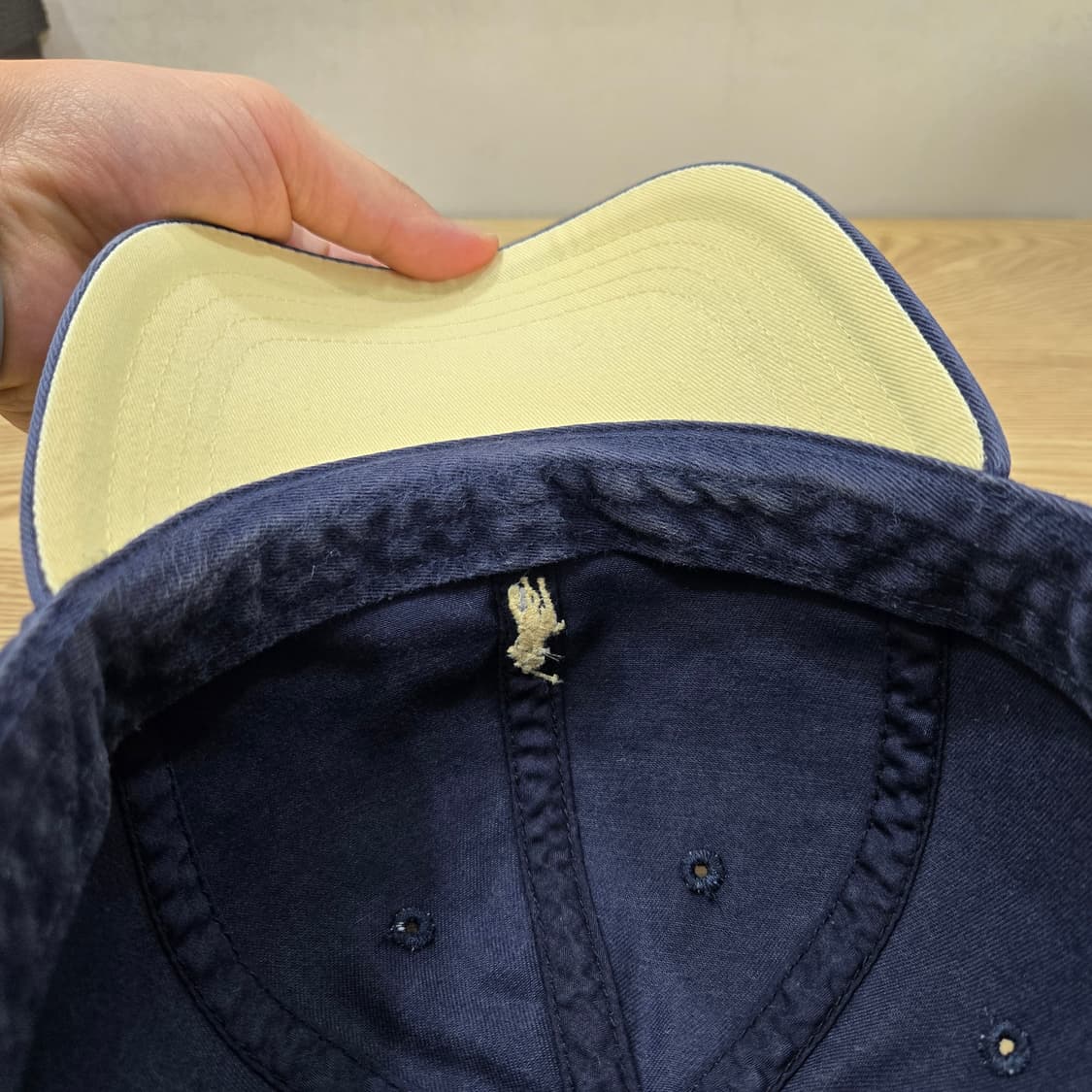 OS 폴로랄프로렌 구형 가죽끈 볼캡 네이비 타이완산 상품이미지6