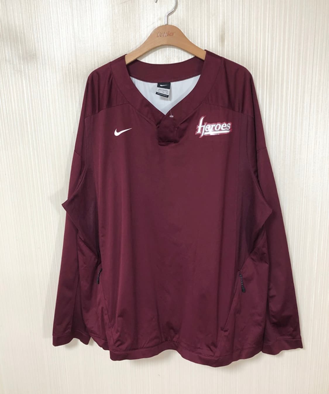 KBO 나이키 키움히어로즈 선수지급 웜업풀오버/스팀자켓 2XL 상품이미지1