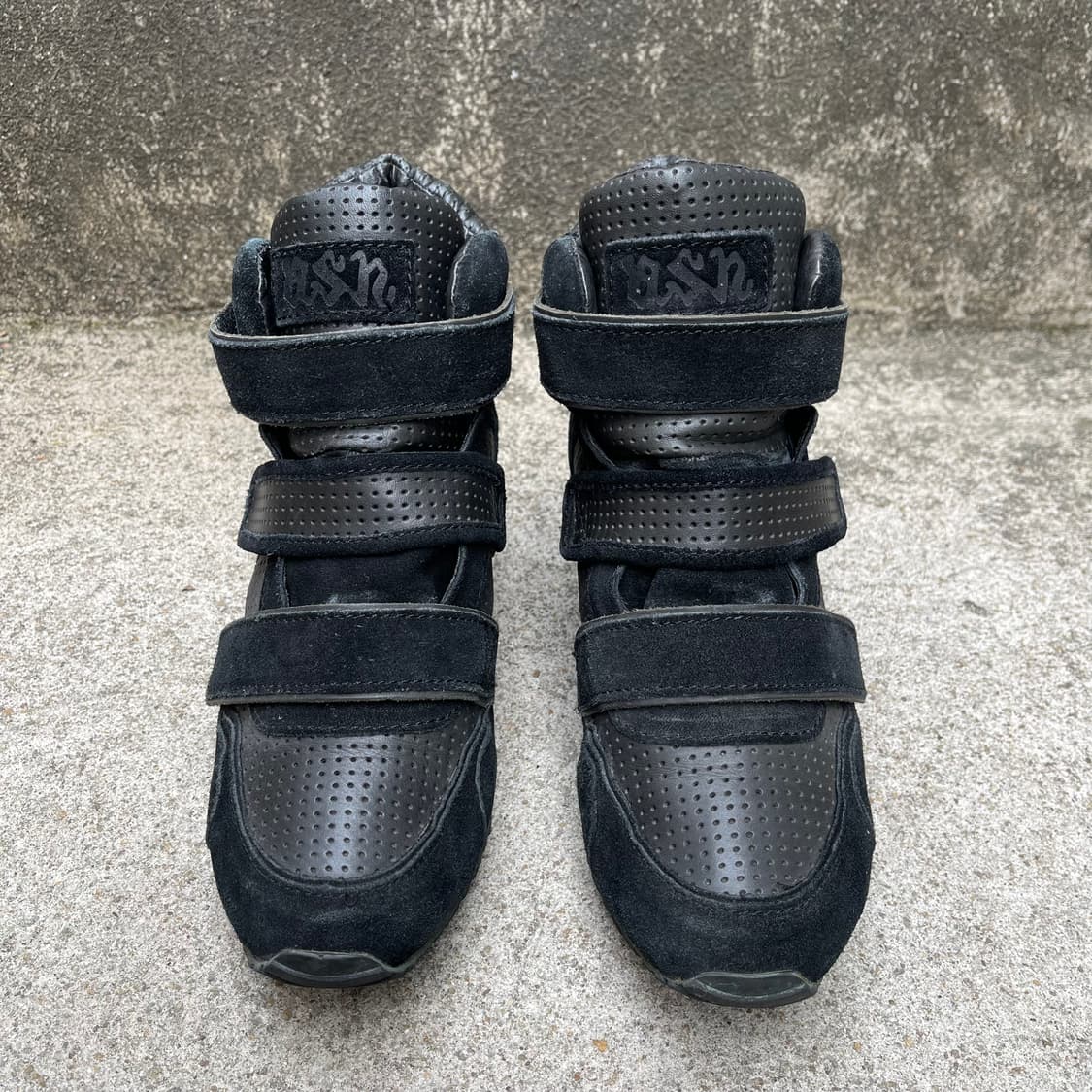 [39] ASH 가죽/스웨이드 웨지힐 스니커즈 (250) 상품이미지2