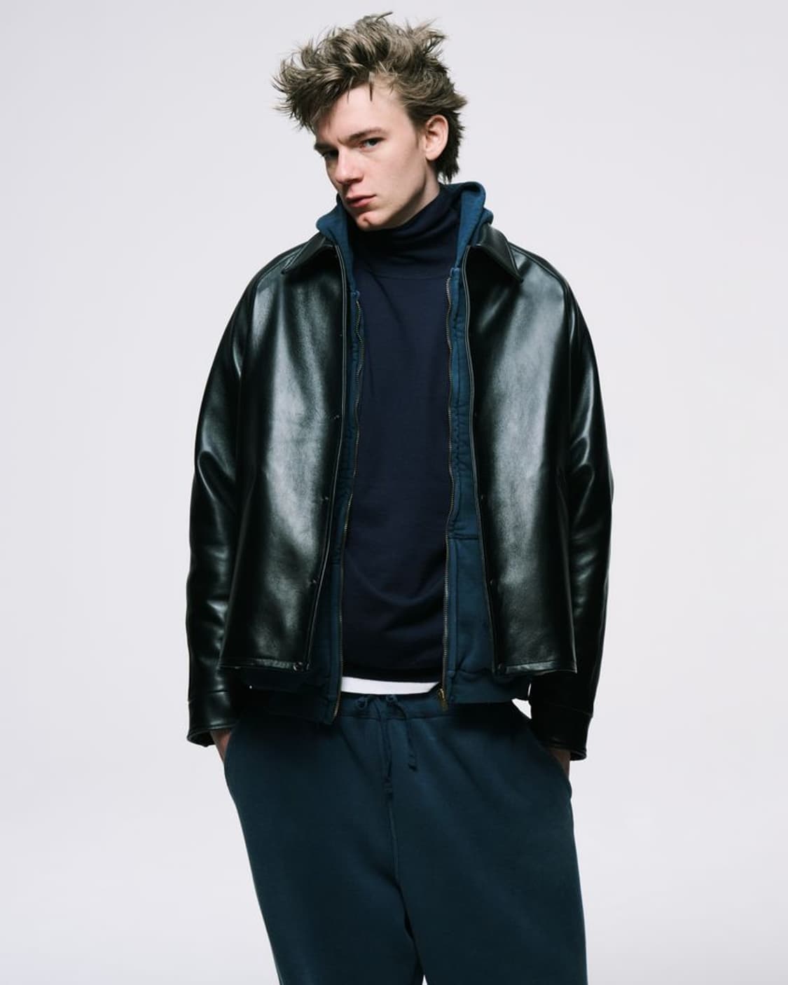 아프레쎄 빈티지 스웻팬츠 네이비 1사이즈 판매합니다 상품이미지3