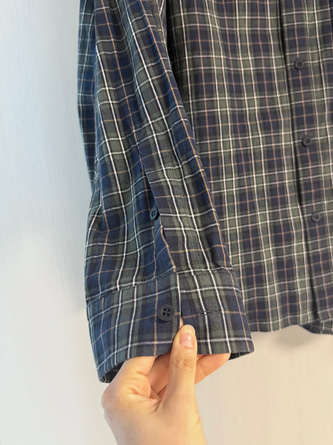 [1] 발렌시아가 백로고 플란넬 체크 셔츠 상품이미지5