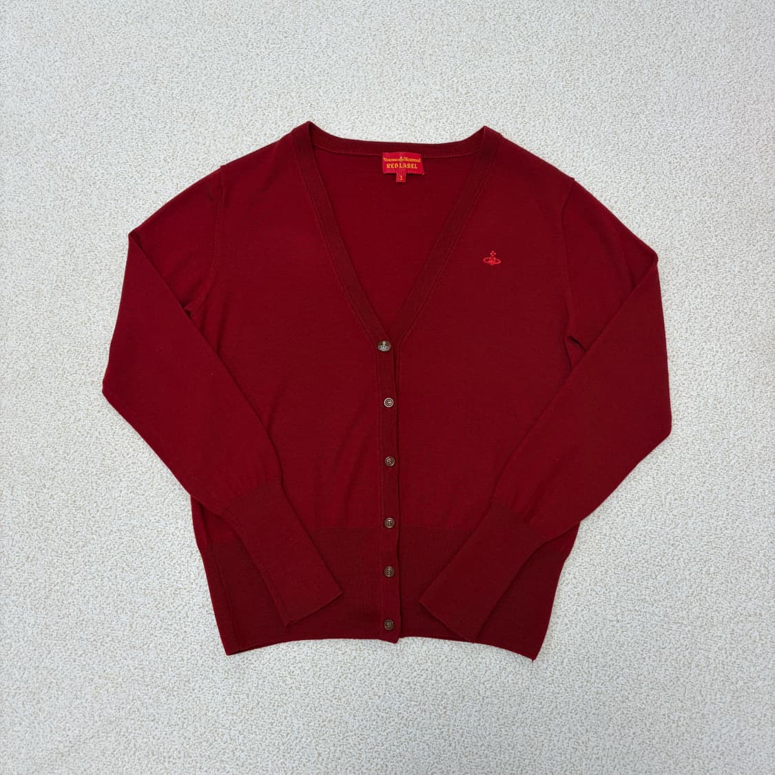 비비안웨스트우드 레드라벨 브이넥 울 가디건 상품이미지1