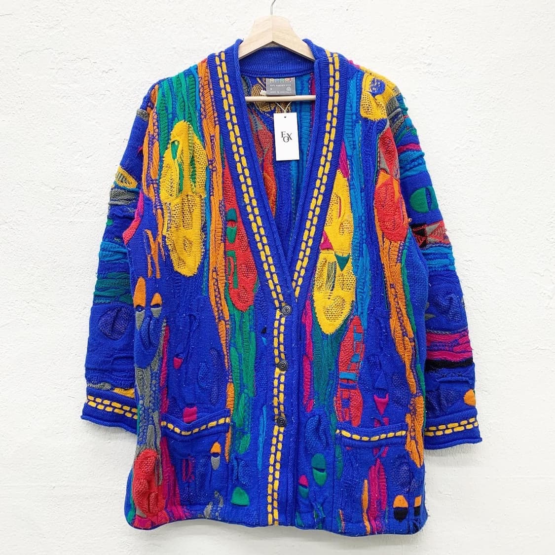 쿠지 멀티컬러 오스트레일리아 케이블 가디건 상품이미지3