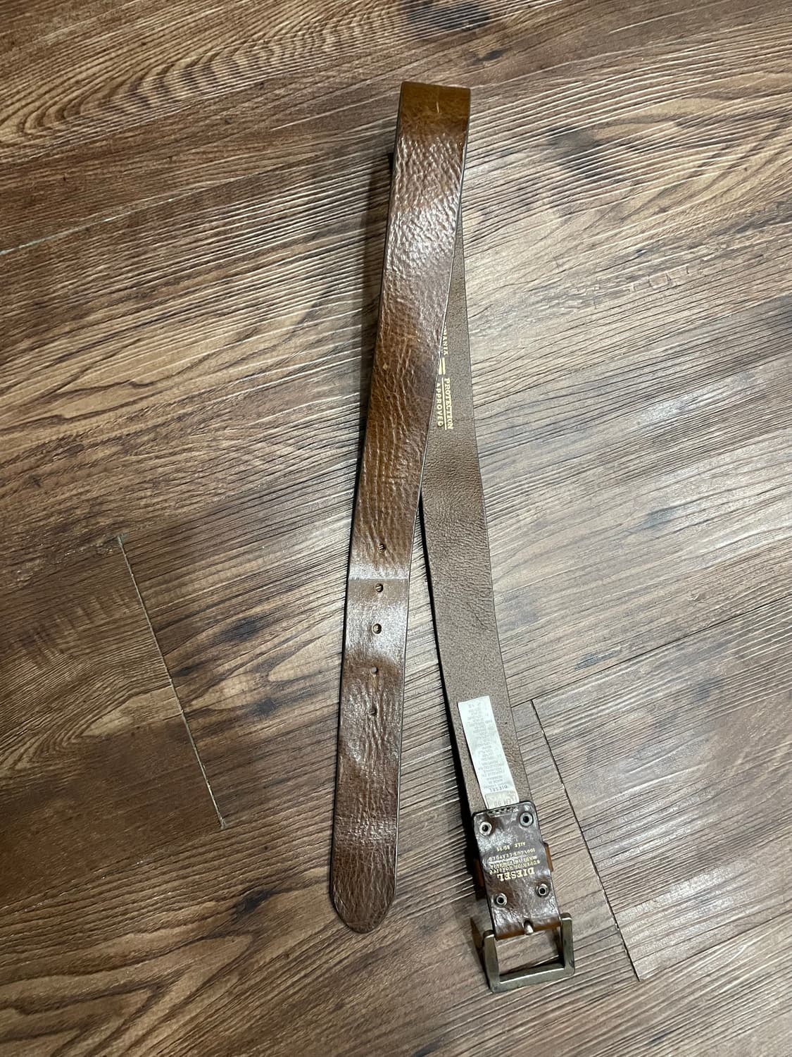 디젤 카우 레더 브라운 벨트 상품이미지6