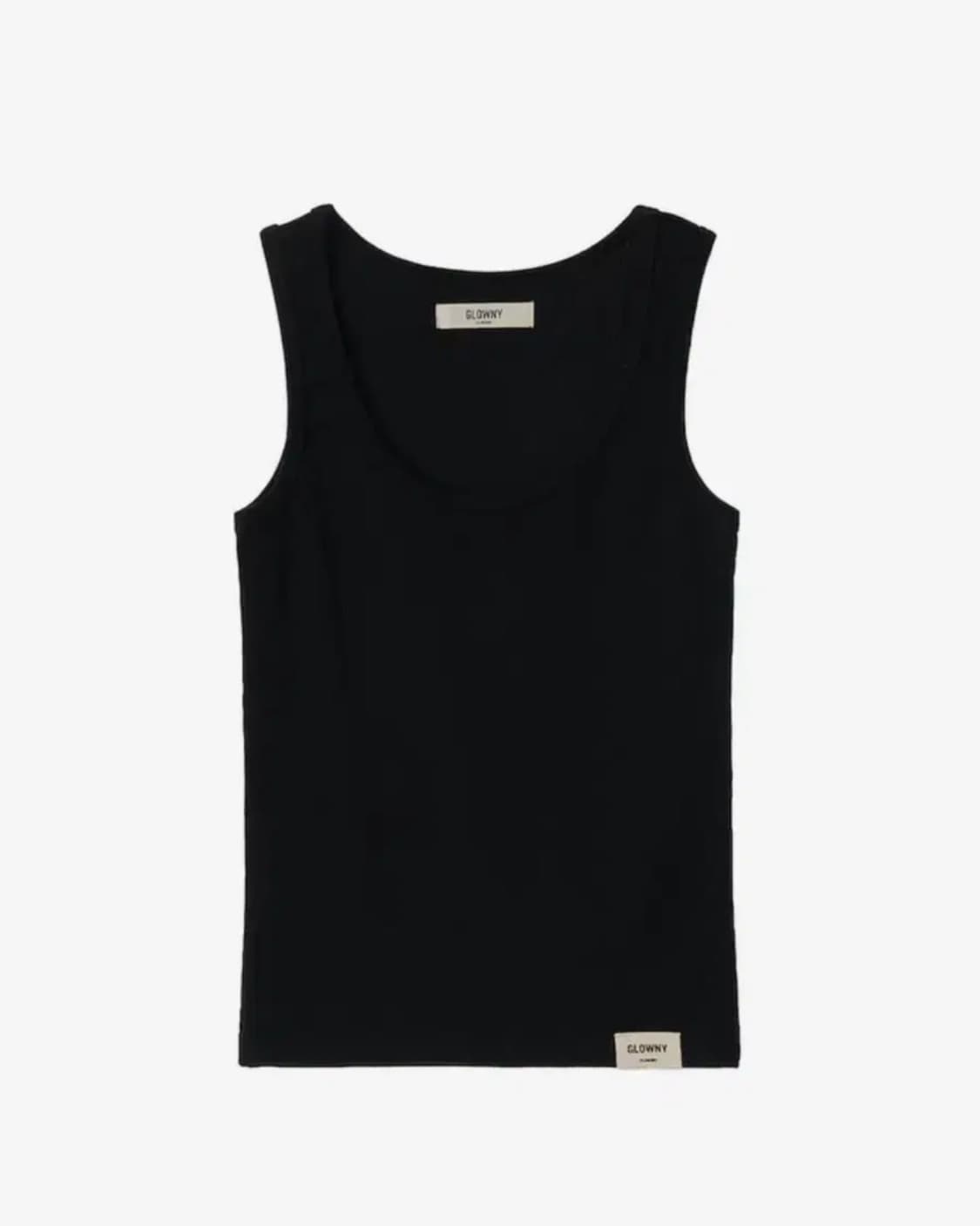 글로니 G CLASSIC RIB TANK (BLACK) 상품이미지1