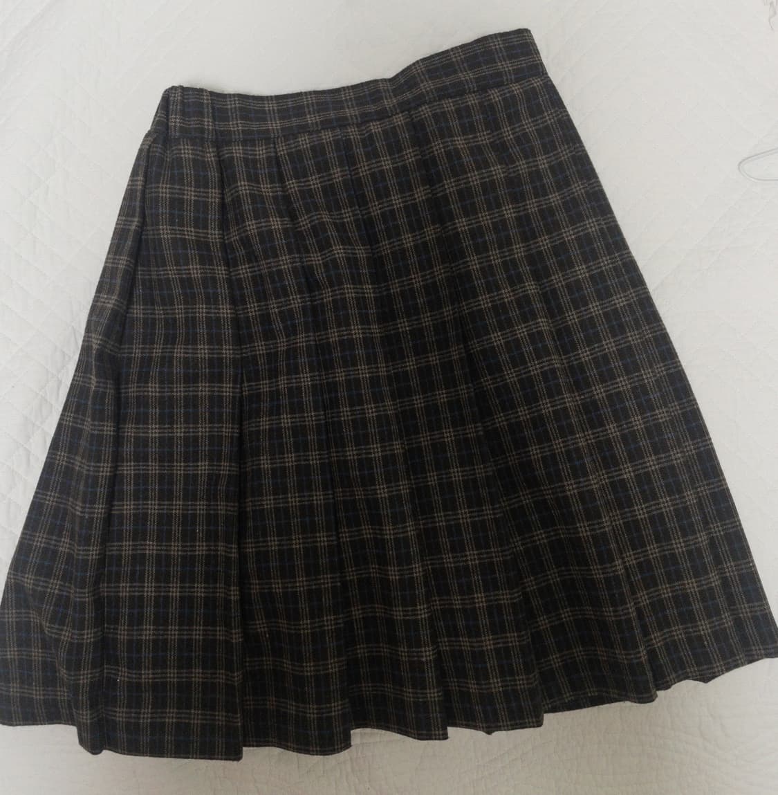 nyu nyu 뉴뉴 미디 체크 스커트 치마 상품이미지1