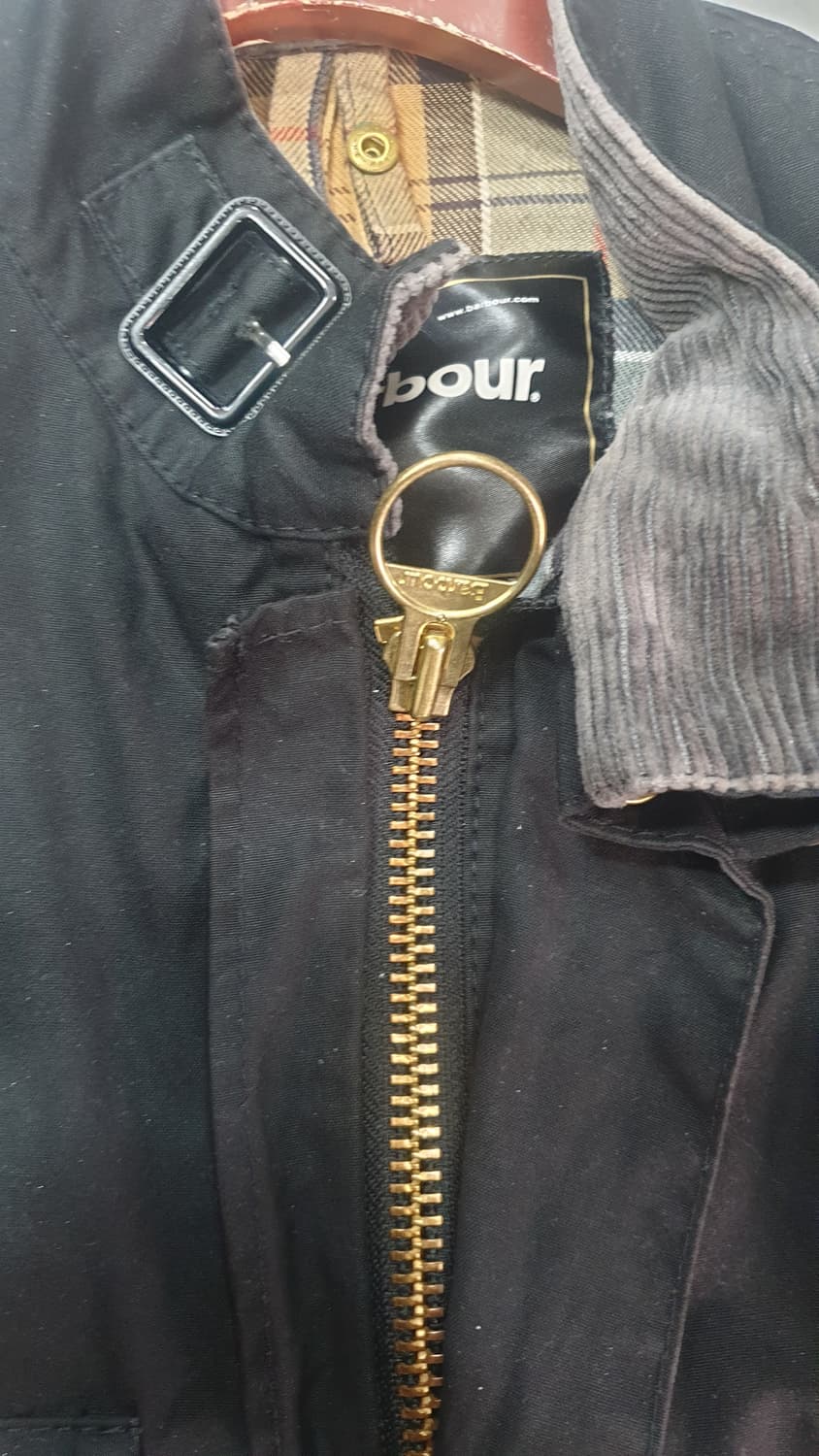 바버 인터내셔널 블랙 왁스 자켓100 상품이미지5