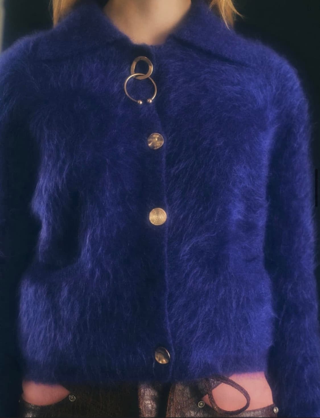 Andersson Bell 앤더슨벨 헤일리 헤어리 니트 자켓 XS 상품이미지3