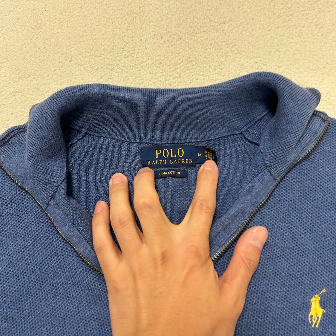 Polo half-zip up knit  상품이미지6