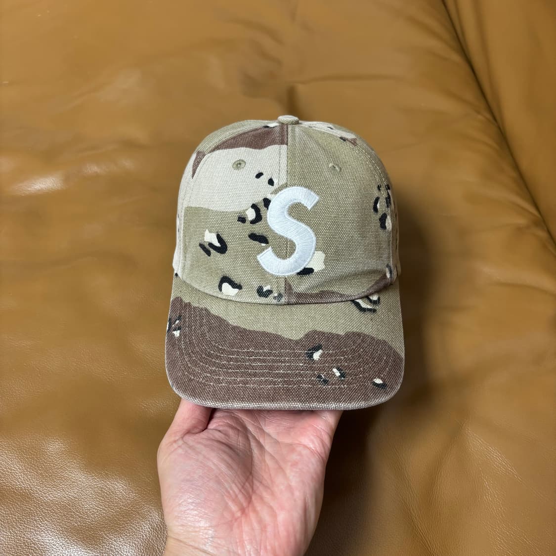 Supreme 슈프림 피그먼트 데저트 카모 S로고 6패널 볼캡 모자 상품이미지2