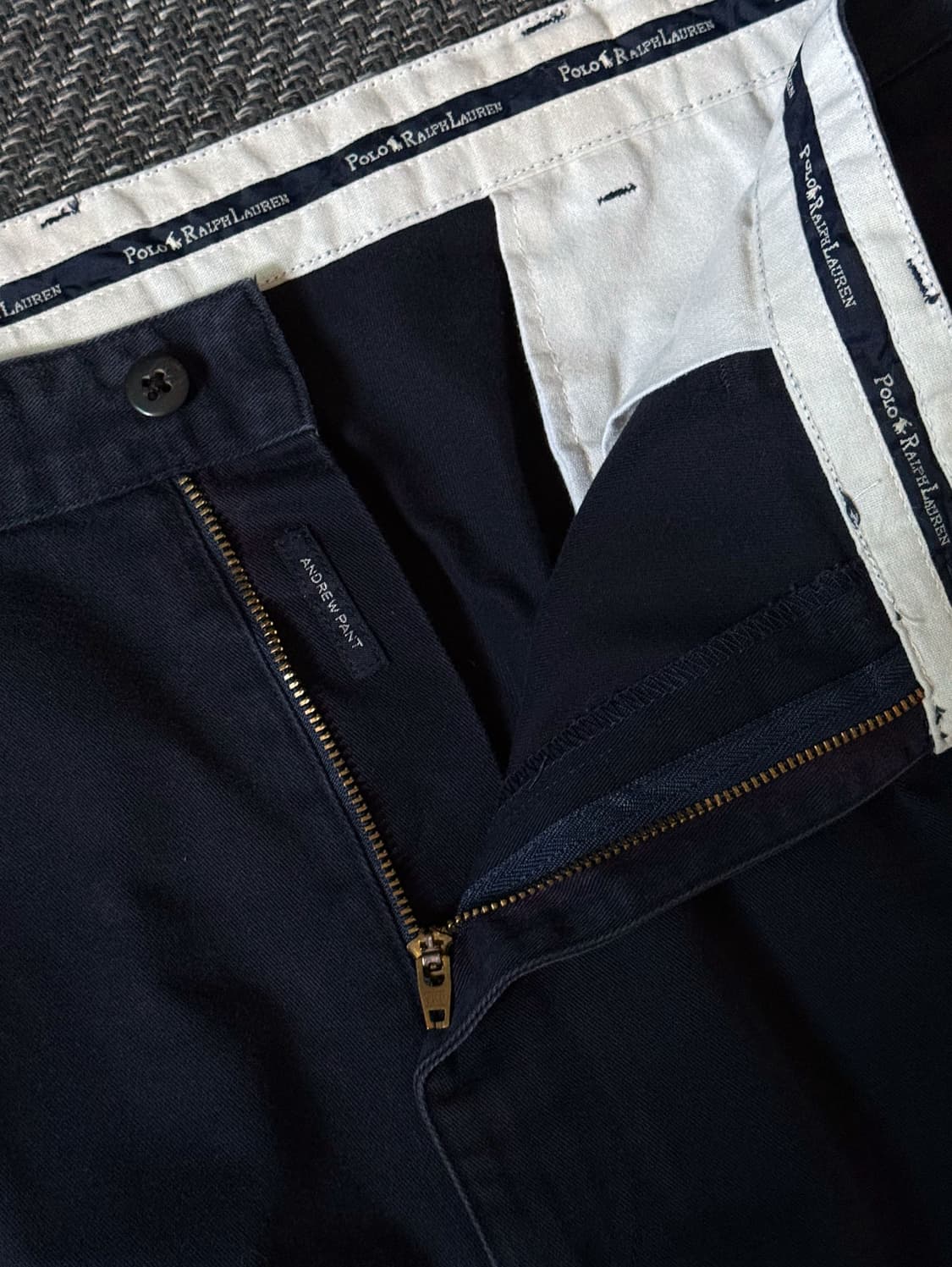 (38) 90s 폴로 랄프로렌 앤드류 더블 플리츠 치노 팬츠(38) 90 상품이미지3