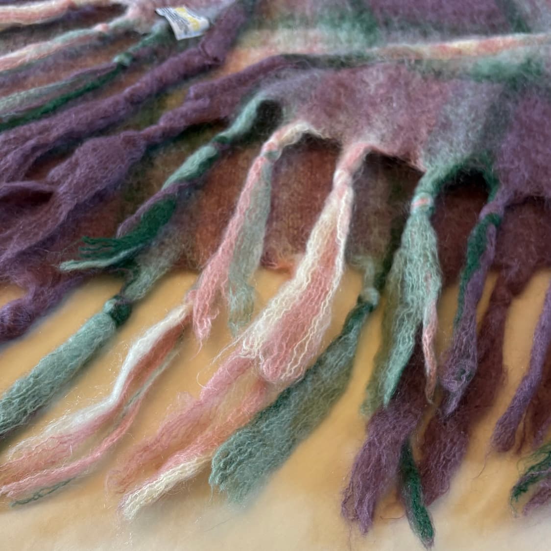 80s 호주 St. Albans 모헤어 숄 머플러  상품이미지3