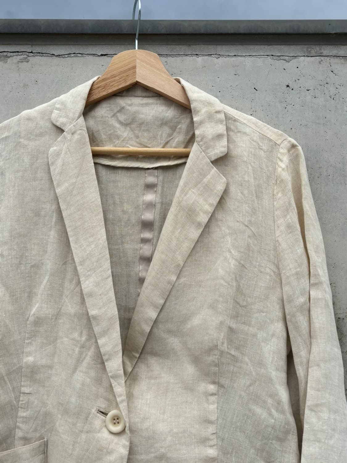 Linen One Button Blazer 상품이미지5