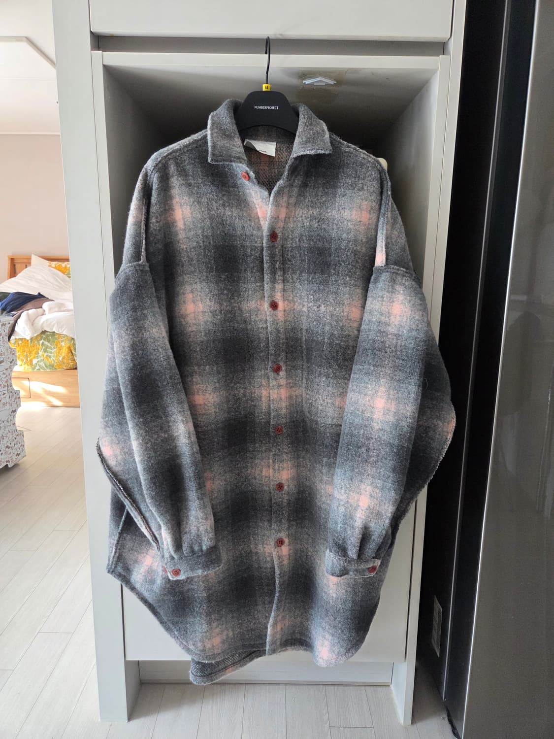 스탠드얼론 체크 롱셔츠 상품이미지1