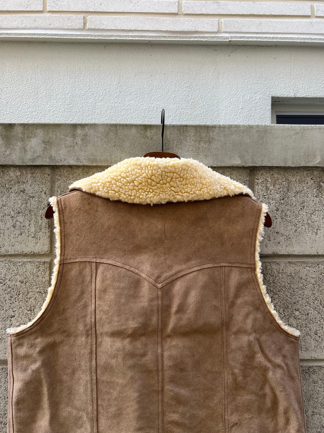 1980s OZARK AMERICAN 스웨이드레더 쉐르파베스트 상품이미지7