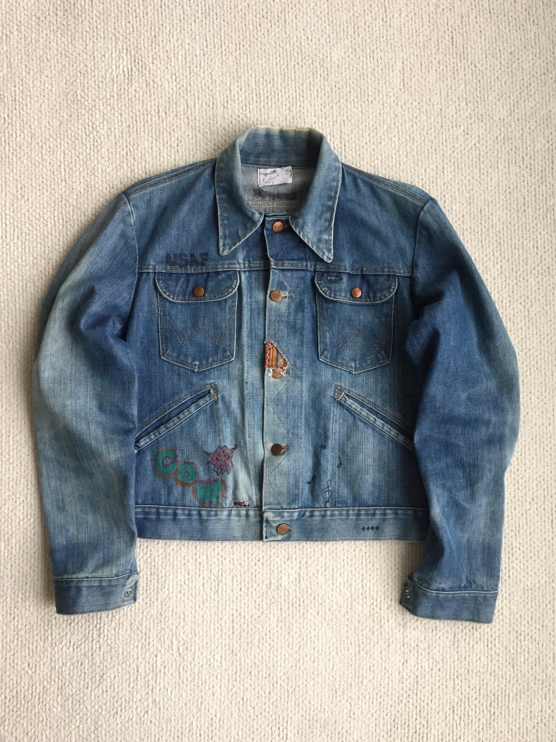 70‘s wrangler 124mj 126mj  데님 트러커 자켓 상품이미지2