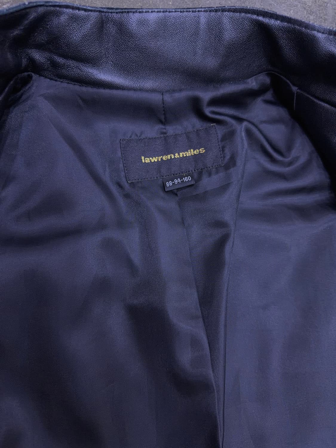 로렌마일스 양가죽 레더 롱코트 자켓 블랙 88 상품이미지9