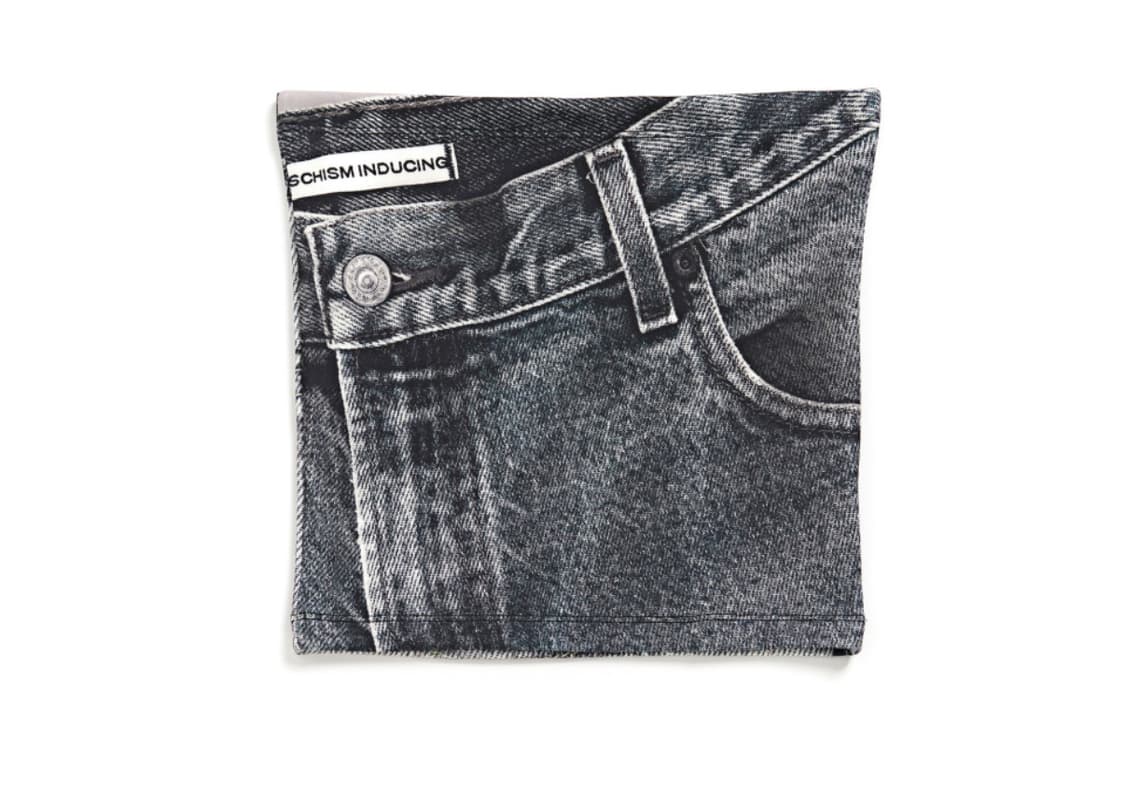 SCAM DENIM TUBE TOP_BLACK 상품이미지1