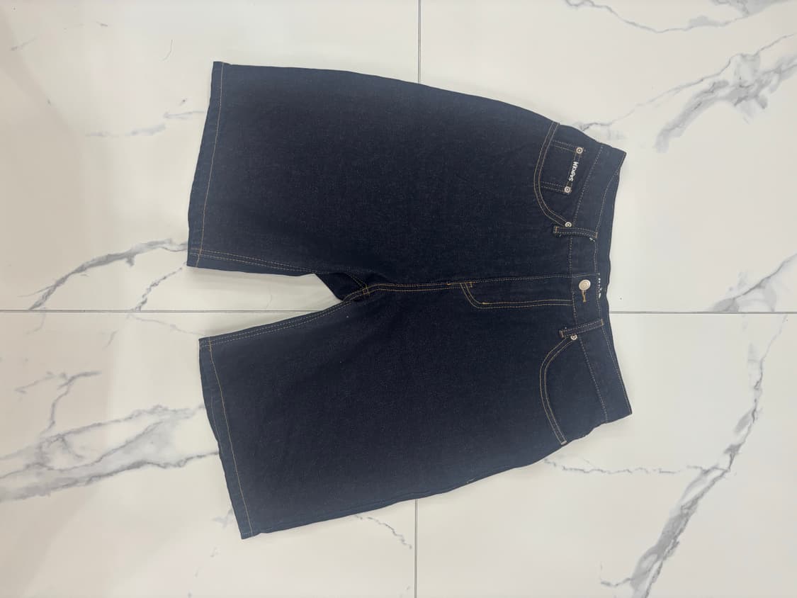 위캔더스 스머프 데님 버뮤다 팬츠 M 상품이미지2