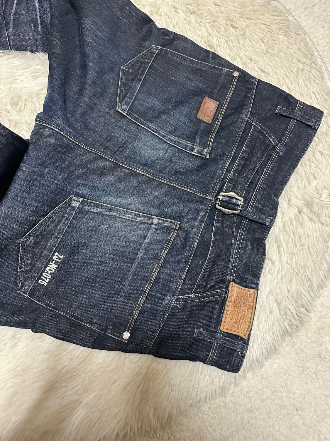 자라 71975 denim 데님 사루엘 팬츠 상품이미지6