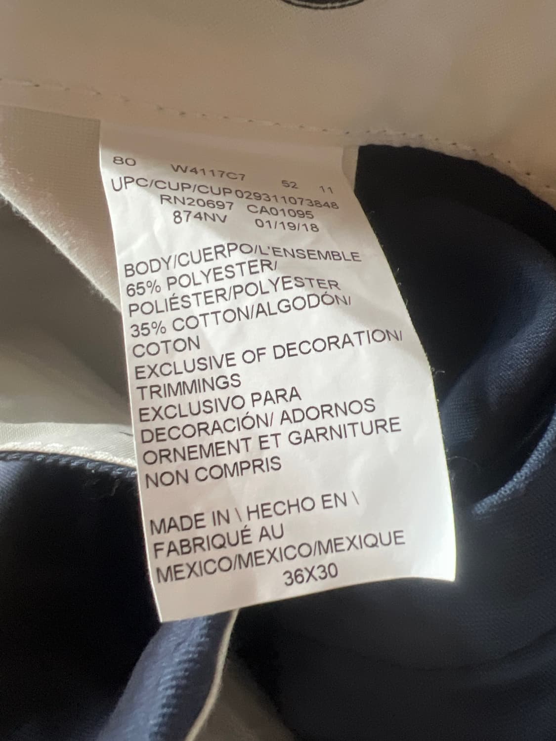 Dickies 874 네이비 팬츠 상품이미지2