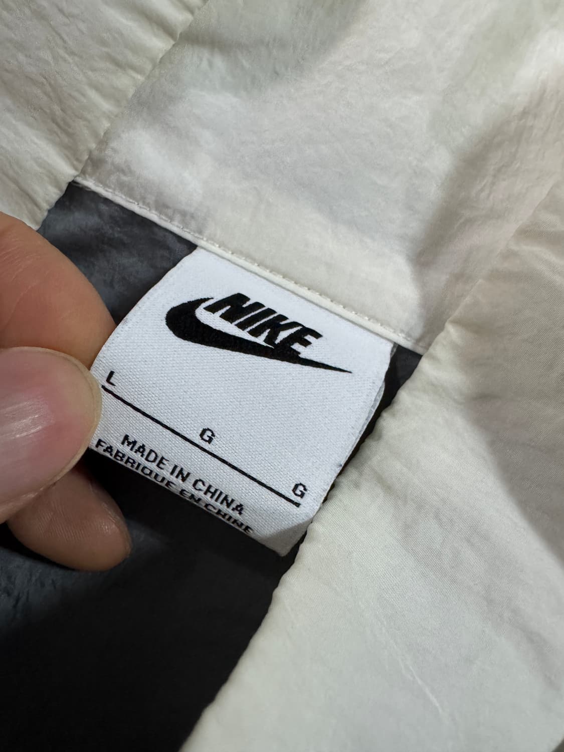 나이키 Nike 21년도 언라인드 나일론 바스락 바람막이 XL 상품이미지3