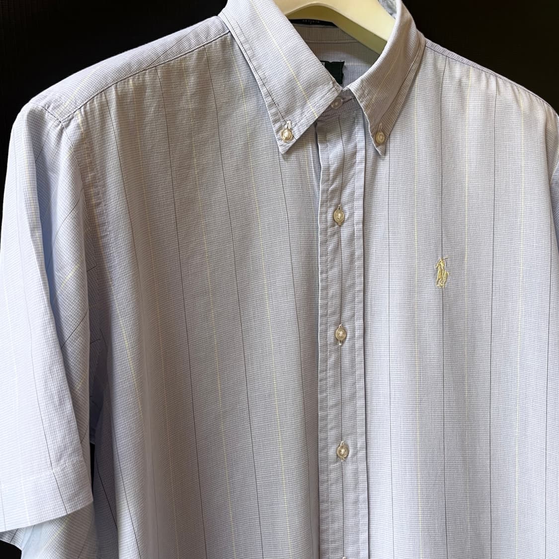 M) 90s 폴로 랄프로렌 Made in U.S.A 버튼다운 반팔 셔츠 상품이미지3