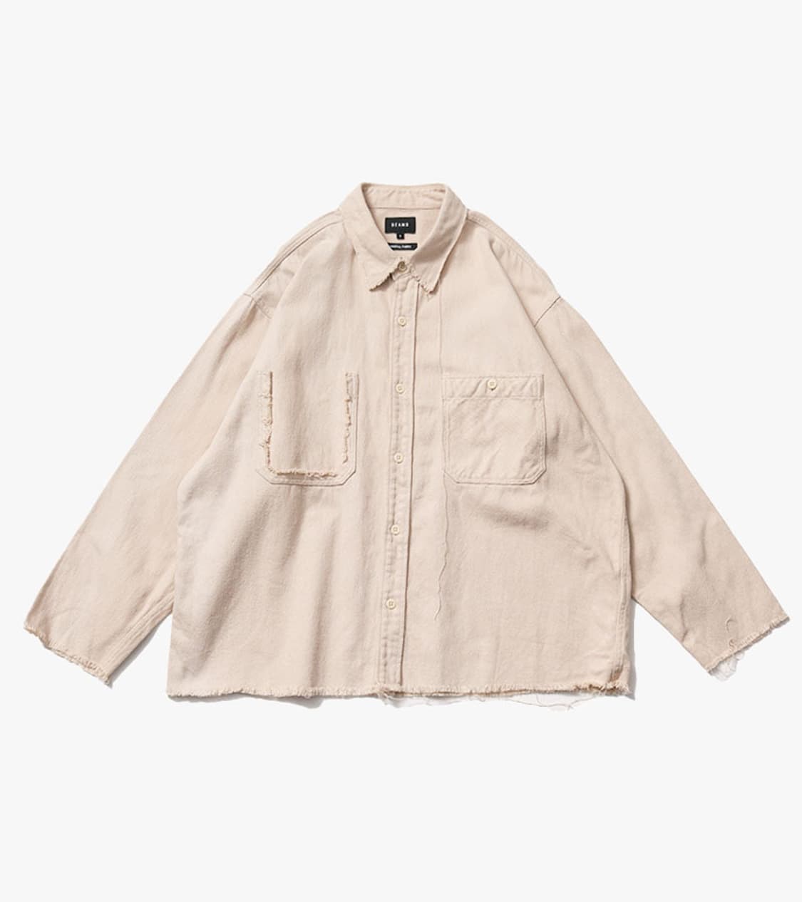 BEAMS - CUT OFF EASY SHIRT 상품이미지1