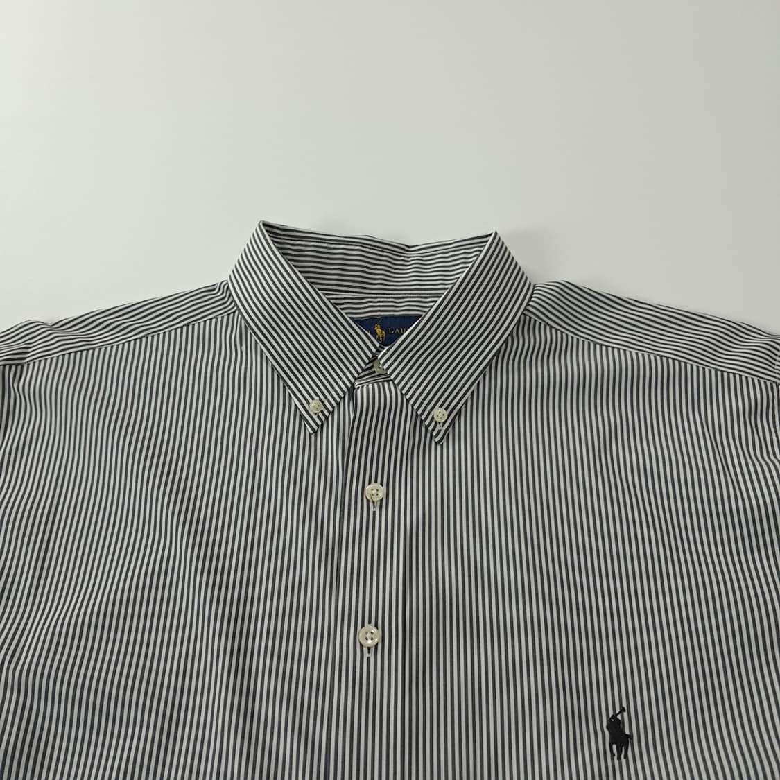 CK290 XLT 폴로 엘라스틴 스트라이프 차콜그레이 셔츠 남방 상품이미지2