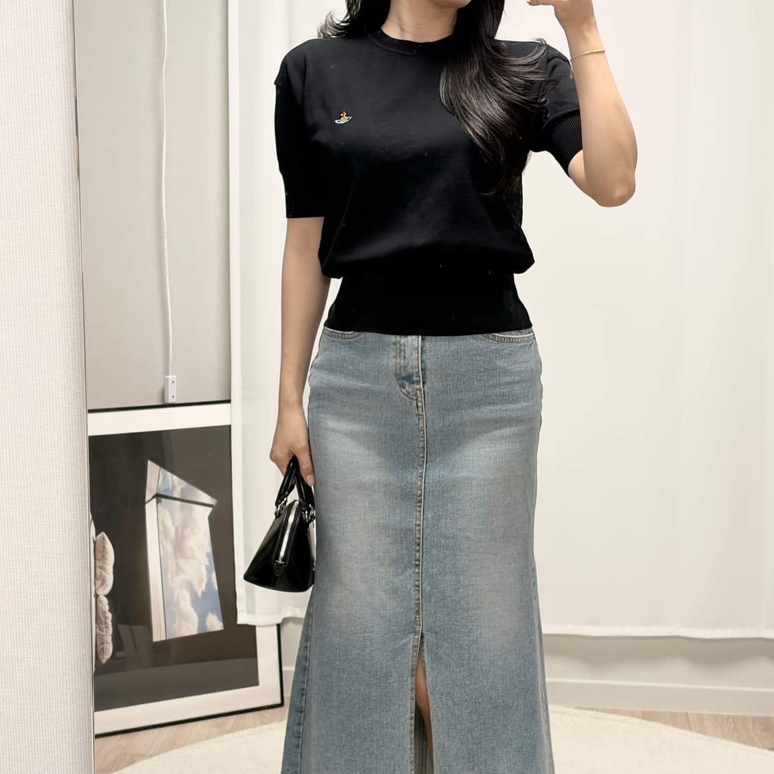 비비안웨스트우드 코튼 반팔 니트 상품이미지5