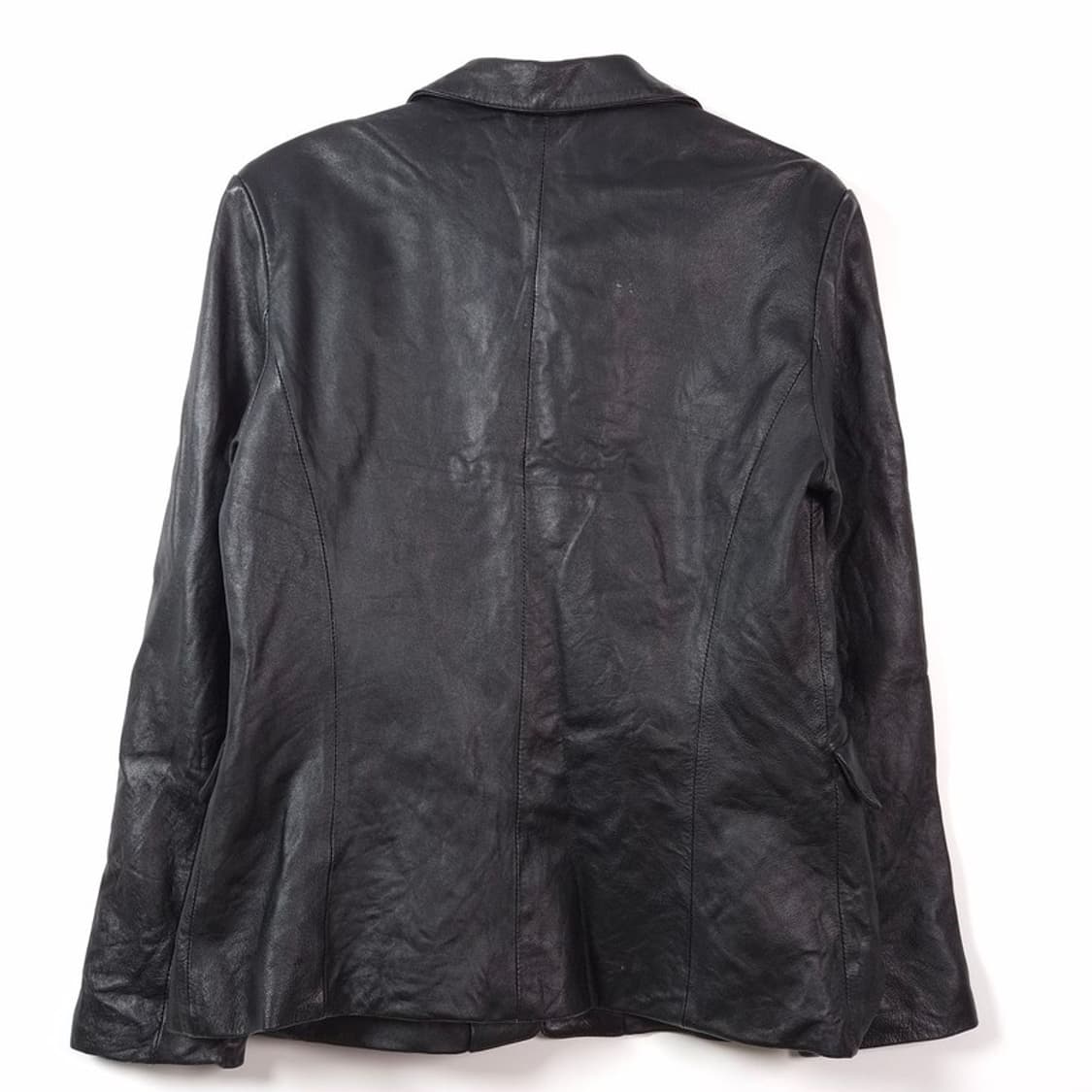 DIXIE 리얼 양피 레더 원버튼 블레이저 자켓 77 상품이미지5