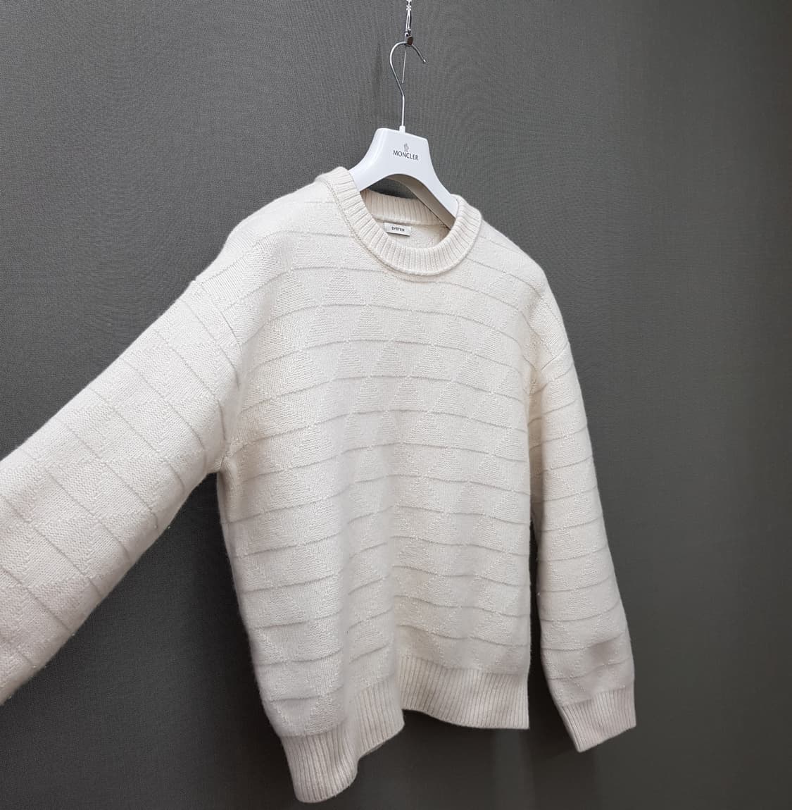 한섬 시스템옴므 2023 캐시미어 블랜딩 니트 105사이즈 상품이미지3