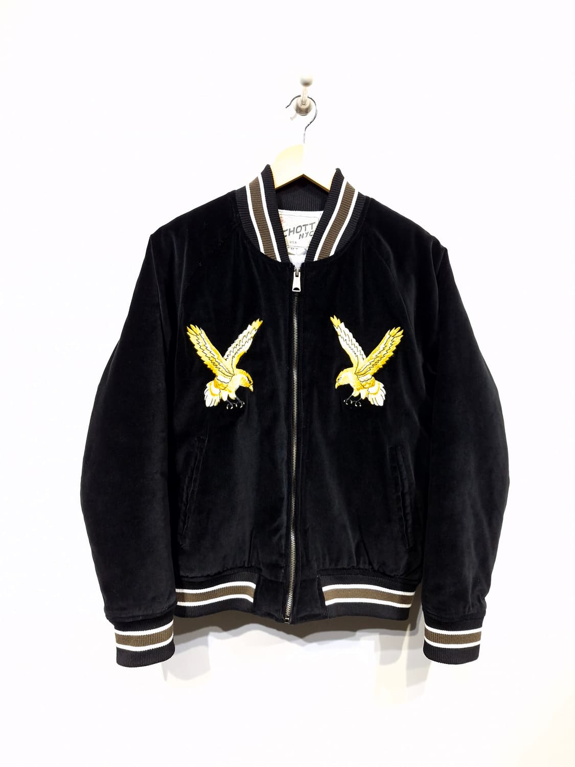 SCHOTT N.Y.C 쇼트 수베니어 벨벳 스카쟌(M) 상품이미지1