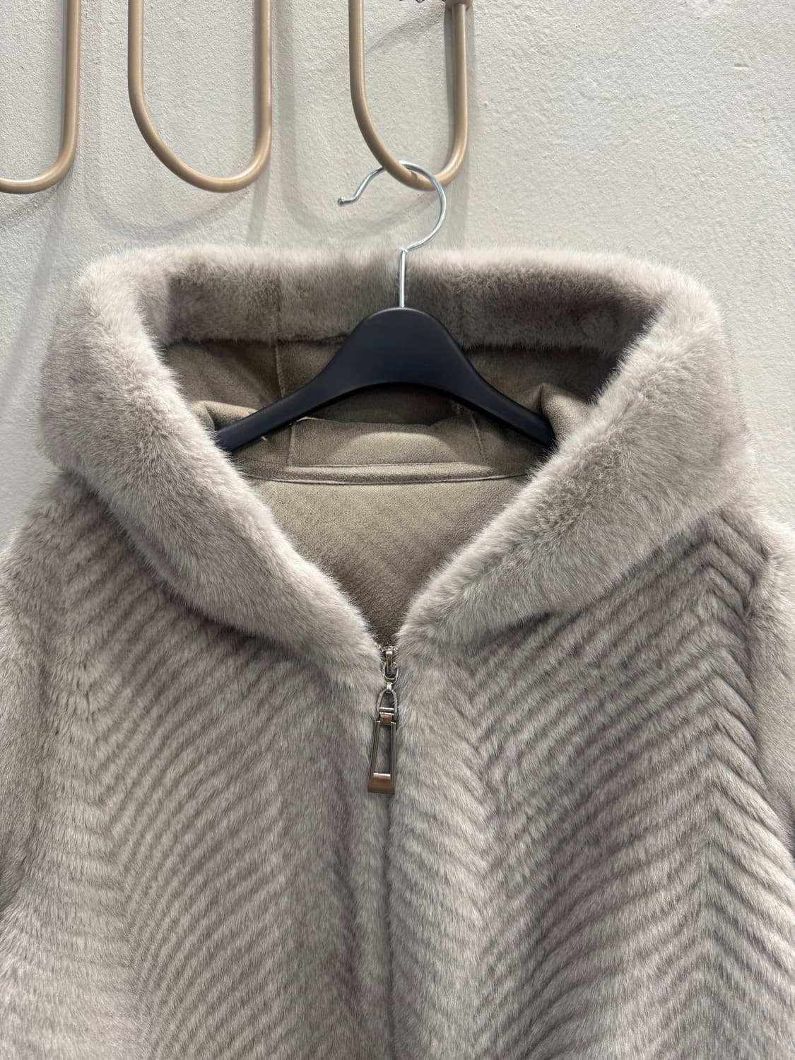 vintage 페이크퍼 후드자켓 상품이미지2