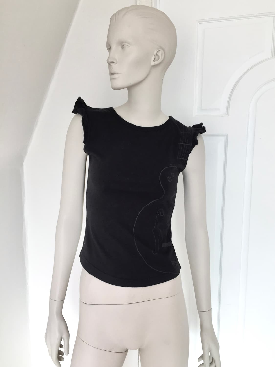 Guitar Print Top 상품이미지7