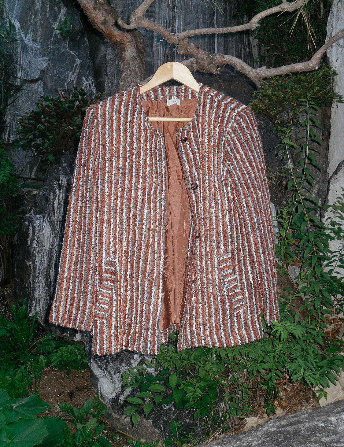 Vintage stripe tweed jacket 상품이미지5