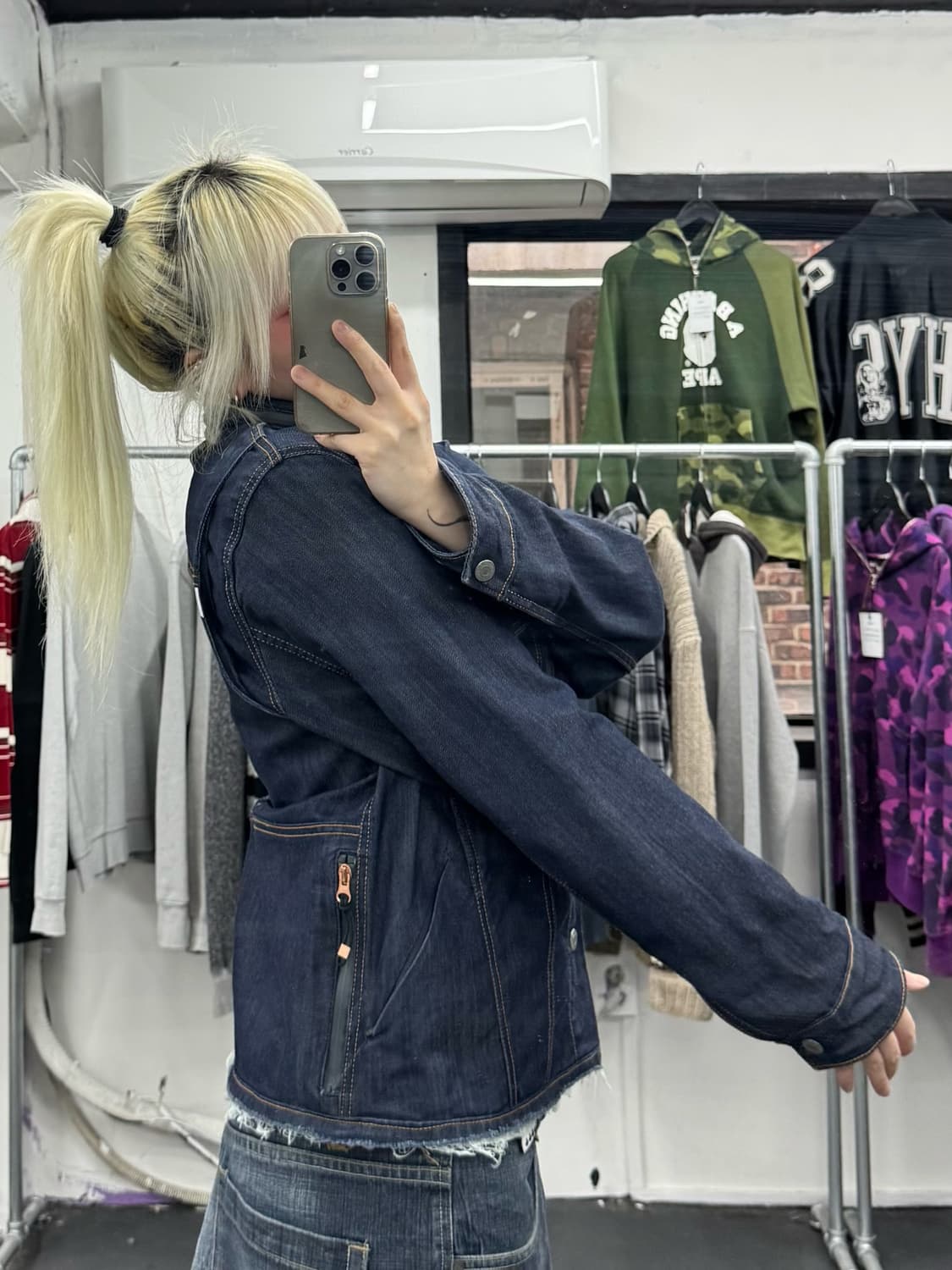 리바이스 컷팅 버튼 데님자켓 상품이미지5