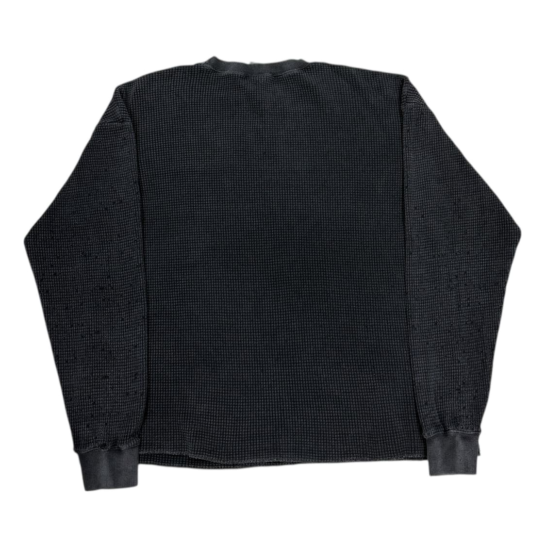 더뤡코즈 데미지 디테일 와플 롱슬리브 차콜 그레이 2 상품이미지3