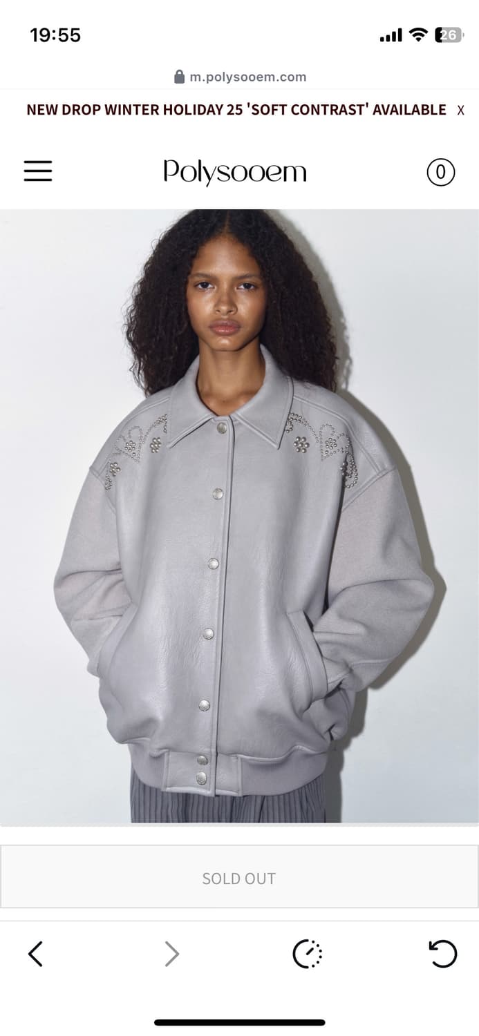 HEART STUDDED VARSITY JACKET_ONZI_EDITIO 상품이미지1