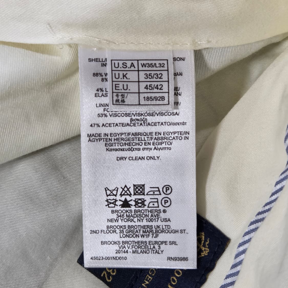 브룩스브라더스 슬랙스 35/32  상품이미지5