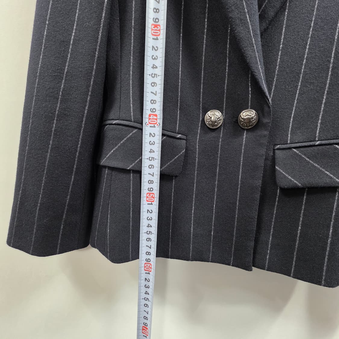 0790 [JESSI] 스트라이프 더블 브레스트 자켓 44 상품이미지4